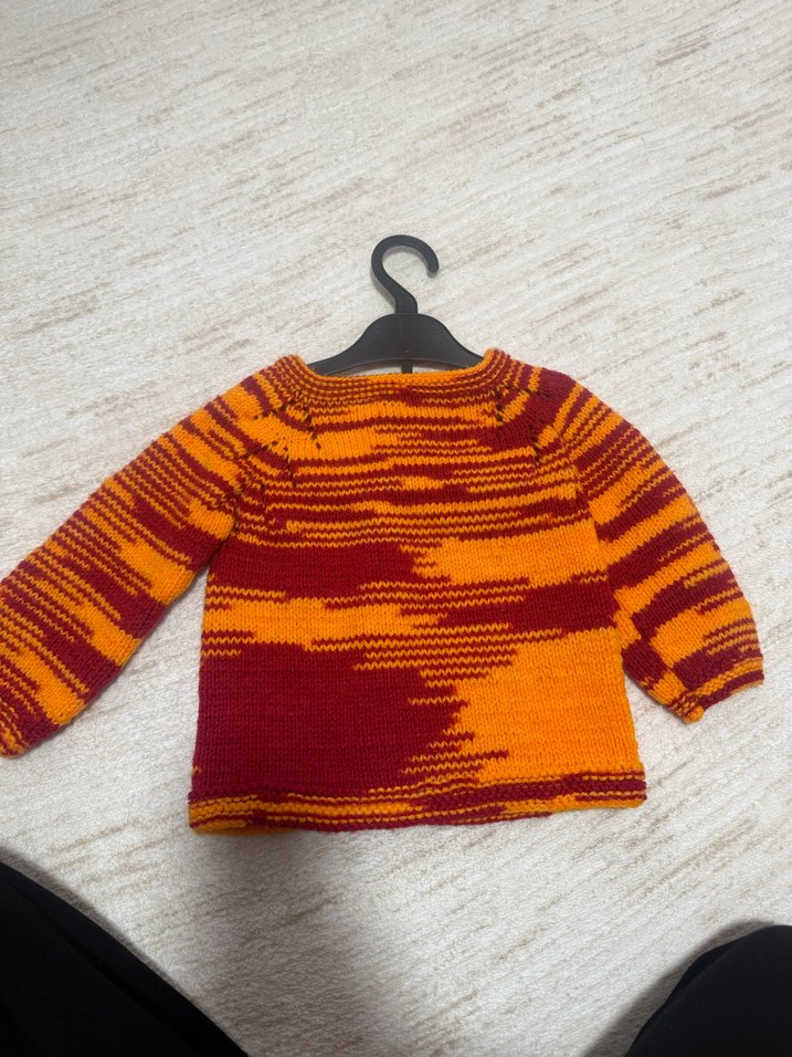 Kız Çocuk Renkli Bohem Triko Hırka - Görsel 2