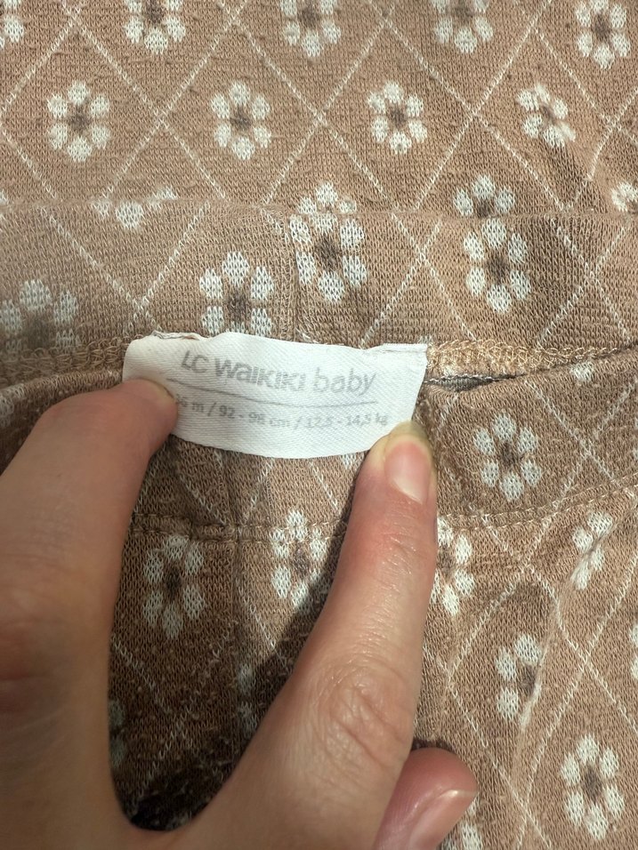 Kahverengi Uzun Kollu Bebek Kız Takımı - Görsel 3