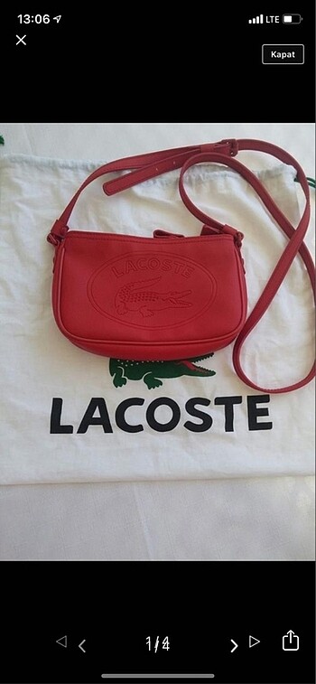 ????Lacoste orjinal çanta SON FİYAT TEKLİFE KAPALI