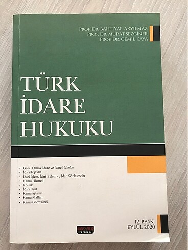 türk idare hukuku