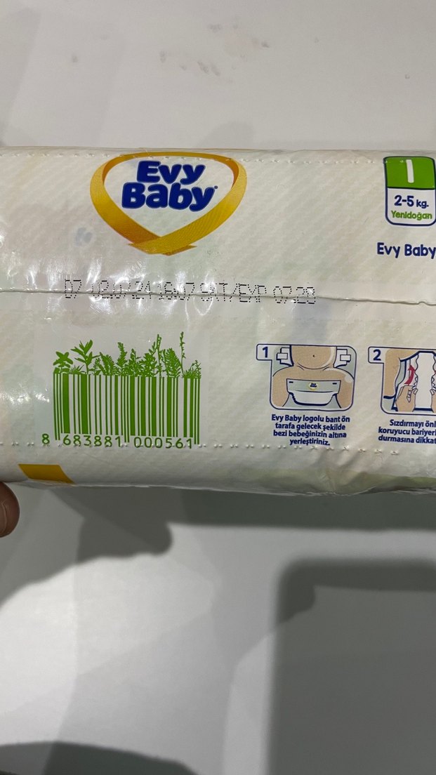 Evy Baby yenidoğan Bebek Bezi 1 numara - Görsel 4