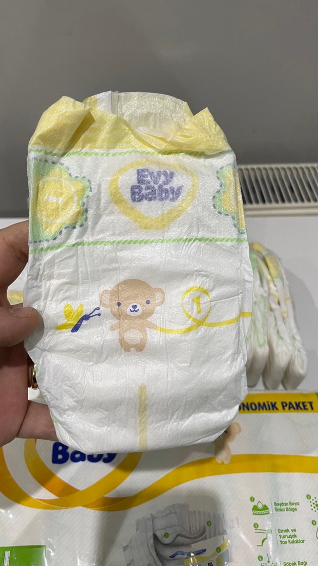 Evy Baby yenidoğan Bebek Bezi 1 numara - Görsel 3