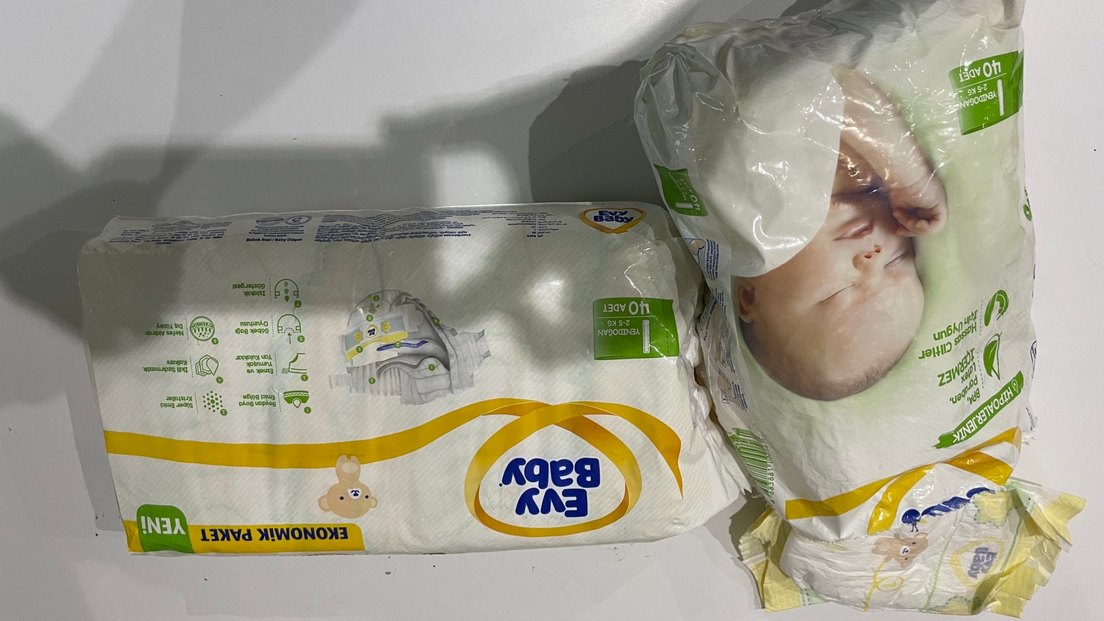 Evy Baby yenidoğan Bebek Bezi 1 numara - Görsel 2