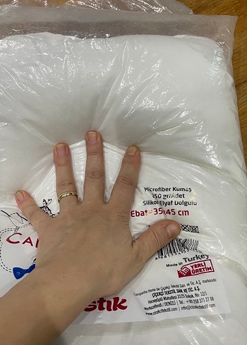 Bebek Yastık 35x45 cm Beyaz - Görsel 2