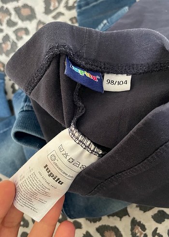 Kız çocuk mavi kot tayt pantolon - Görsel 10