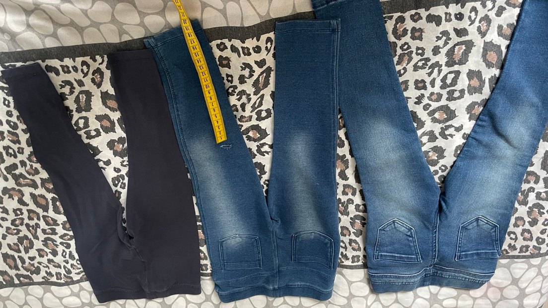 Kız çocuk mavi kot tayt pantolon - Görsel 5