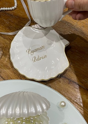 İncili Söz nişan isteme tepsisi fincanı - Görsel 3