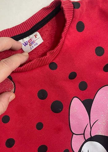 Kız Çocuk Kırmızı Minnie Baskılı Eşofman Takımı - Görsel 6