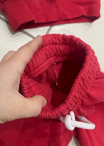 Kız Çocuk Kırmızı Minnie Baskılı Eşofman Takımı - Görsel 4