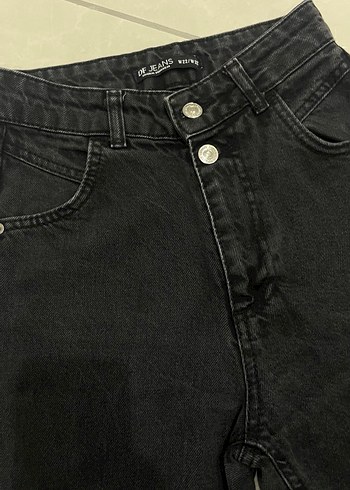 Siyah mom jean - Görsel 3