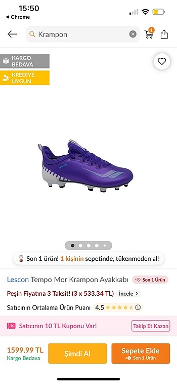 35 Beden Cocuk krampon