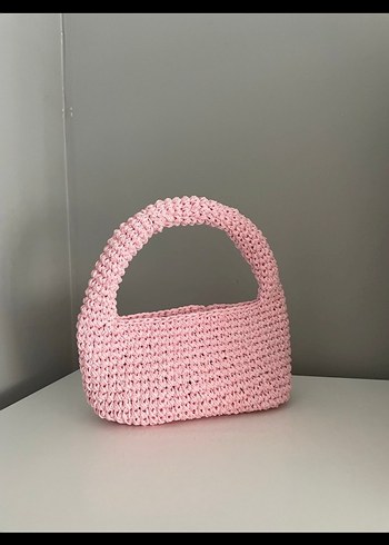 Diğer Pembe kağıt ip çanta