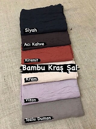 Acı kahve bambu kraş şal