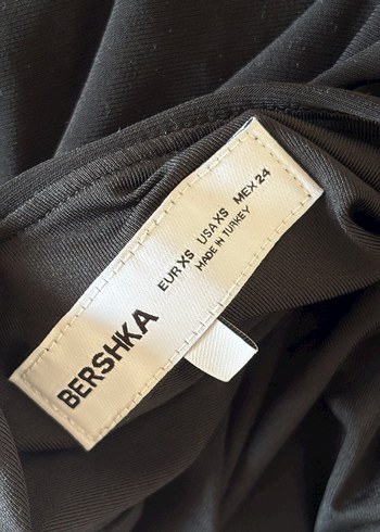 xs Beden Siyah Bershka Mini Elbise