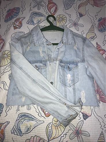 xs Beden crop kot ceket