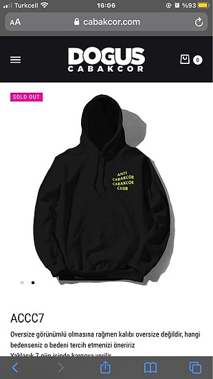 Cabakcor hoodie