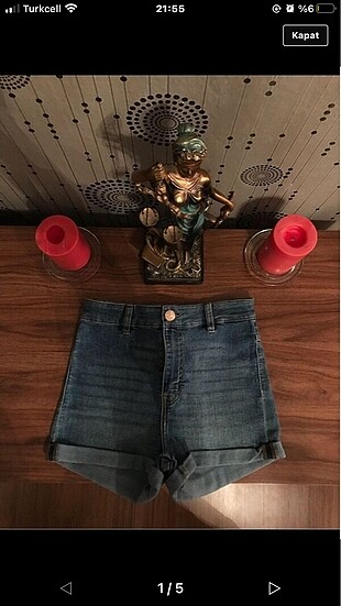 H&m siyah&kot şort
