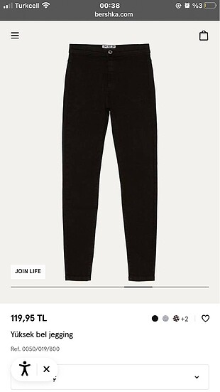 Bershka siyah pantolon