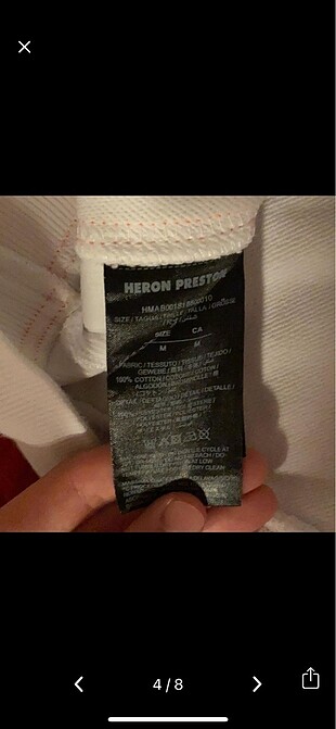 m Beden beyaz Renk Heron Preston NASA Hoodie