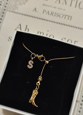 Asansörlü Y Kolye (çizme+harf charm)
