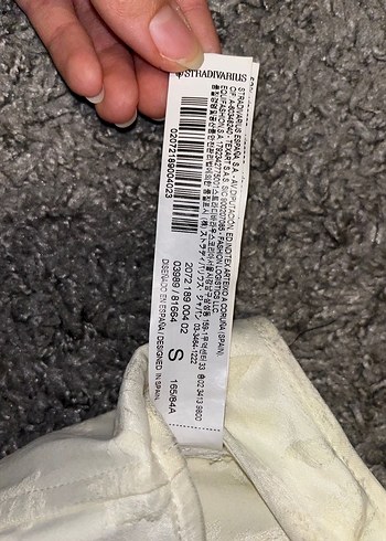 Stradivarius Krem Saten Korse Üst - Görsel 4