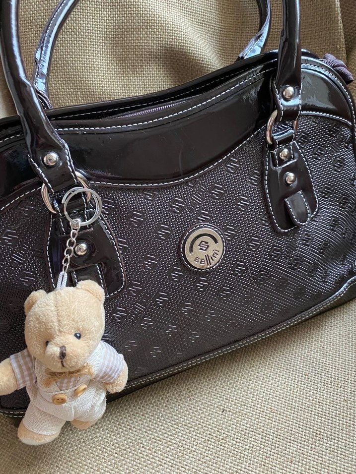 Vintage Siyah y2k Çanta - Görsel 2