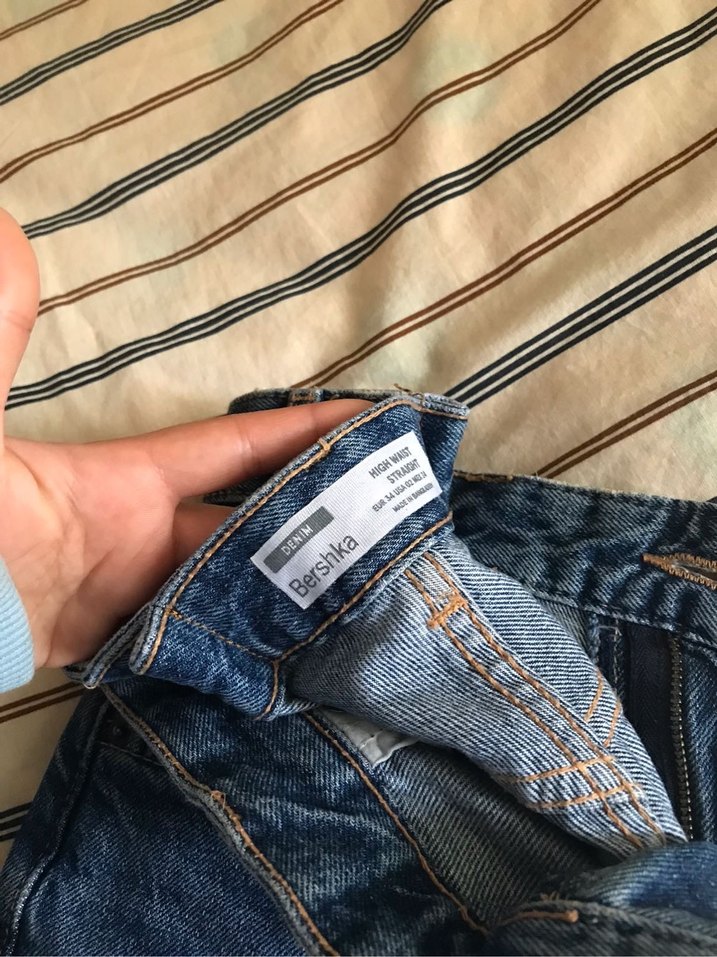 Bershka Straight Yüksek Bel Jean - Görsel 3