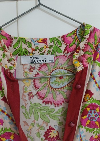 yazlik Çok Renkli Uzun Kadın Elbise - Görsel 5