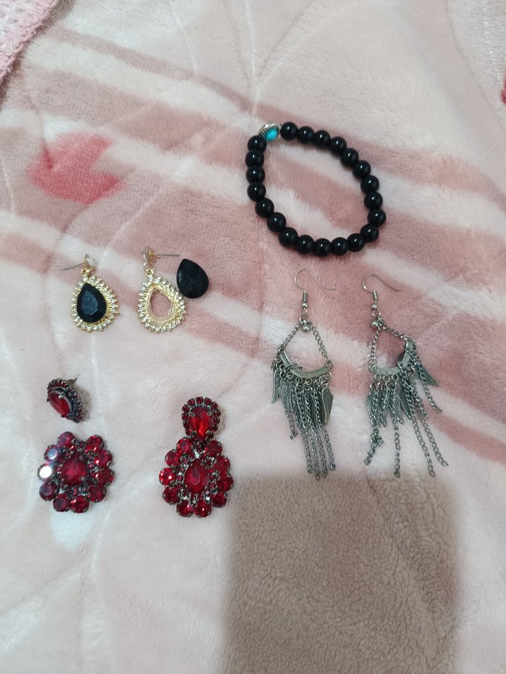 taşlı küpe - Görsel 3