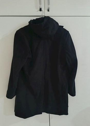 Erkek Siyah Düğmeli Midi Kaban - Görsel 8