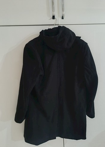 Erkek Siyah Düğmeli Midi Kaban - Görsel 10