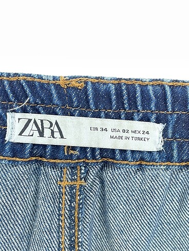 34 Beden lacivert Renk Zara Jean / Kot %70 İndirimli.