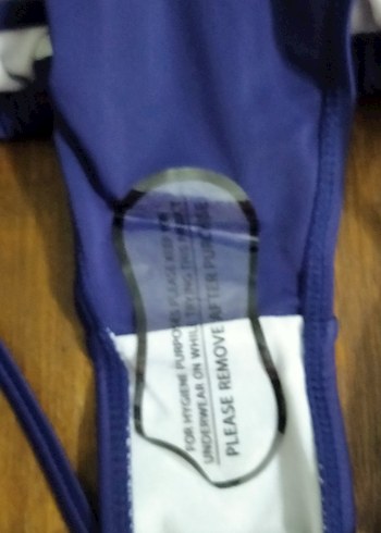 l Beden mavi Renk Kadın Lacivert Strappy Bikini
