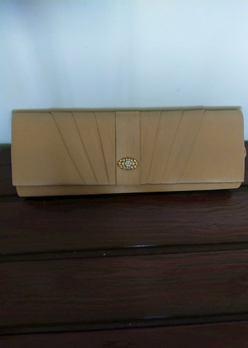 Accessorize Gold Saten Abiye Çanta