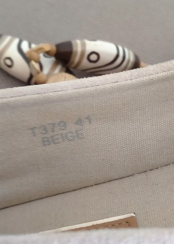 Krem Süet  Espadril - Görsel 6