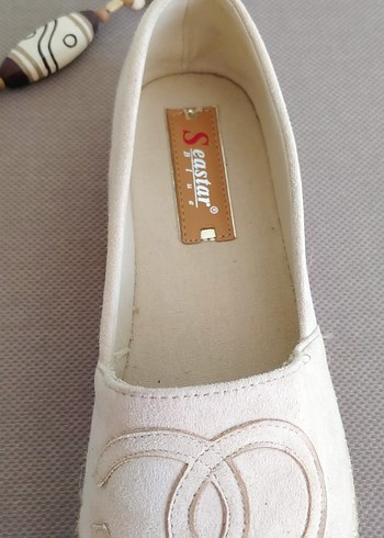 Krem Süet  Espadril - Görsel 7