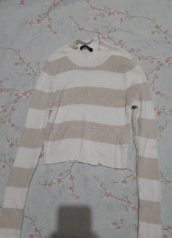 çizgili crop bluz
