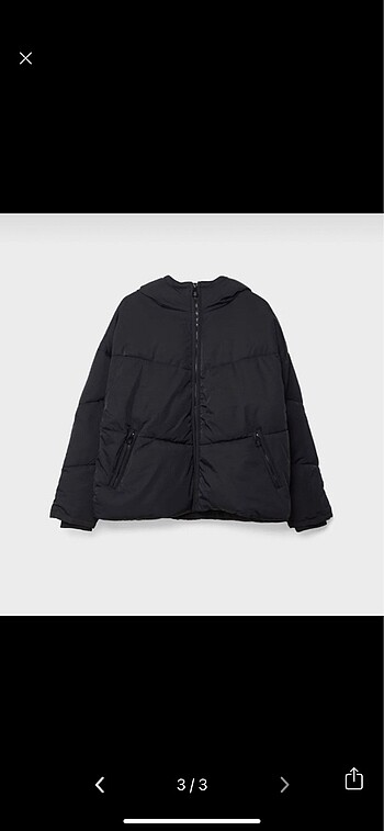 s Beden Oversize Şişme Mont