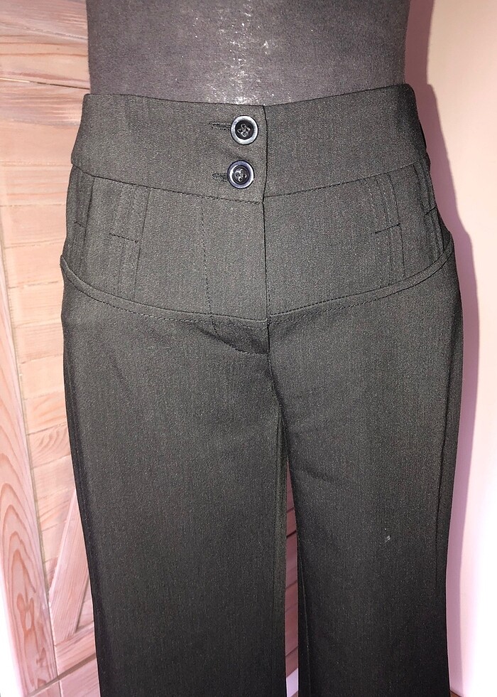 Antrasit Kumaş pantolon - Görsel 2