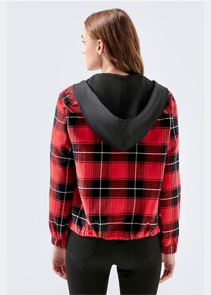 Kapuşonlu oduncu gömlek - Görsel 2