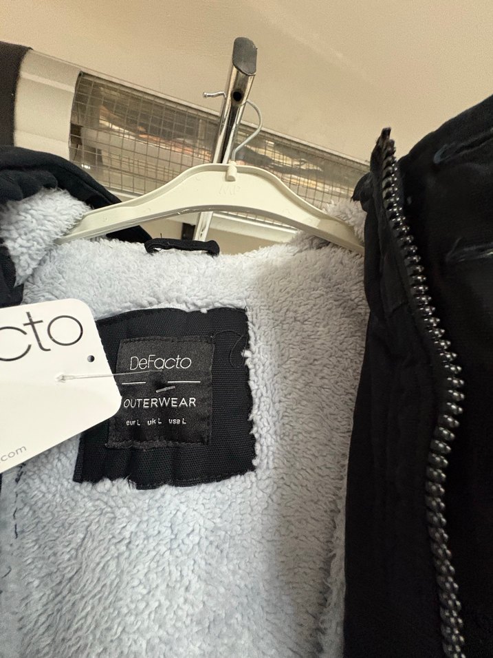 Erkek  Siyah Fermuarlı Ceket - Görsel 2