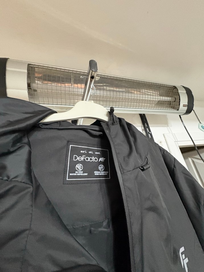 Erkek Siyah Fermuarlı Midi Mont - Görsel 2