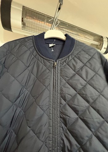 Kadın Gri Bomber Ceket Fermuarlı - Görsel 2