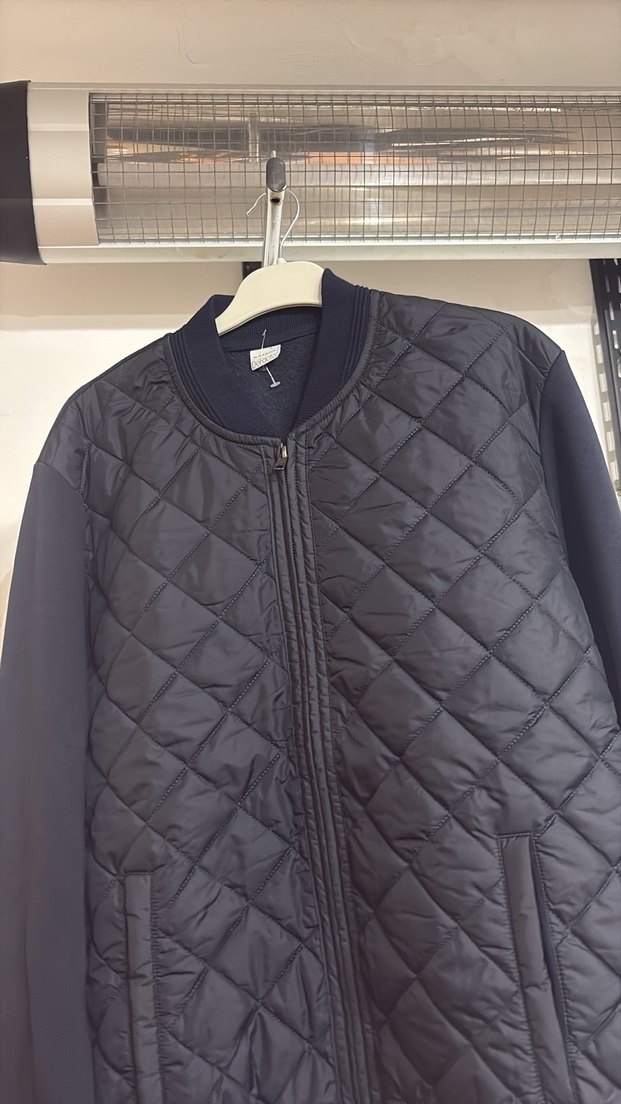 Kadın Gri Bomber Ceket Fermuarlı - Görsel 5