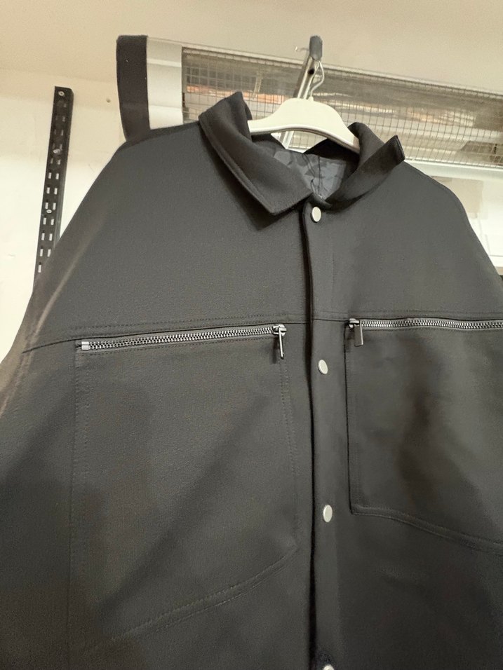 Siyah Düğmeli Erkek Midi Ceket - Görsel 2