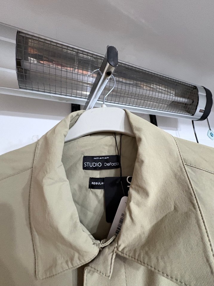 Bej Düğmeli Erkek Midi Ceket - Görsel 3