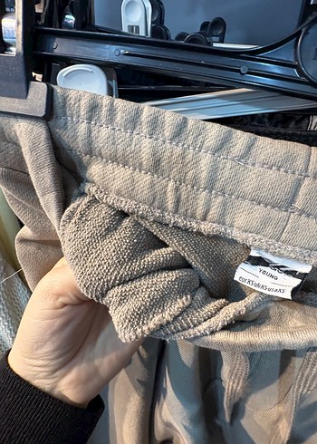 Bej Kadın Keten Salaş Eşofman - Görsel 3