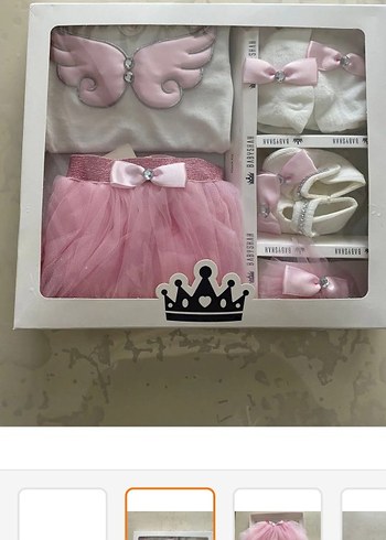 Pembe Kız Bebek Hastane Çıkışı Seti, mevlüt elbisesi