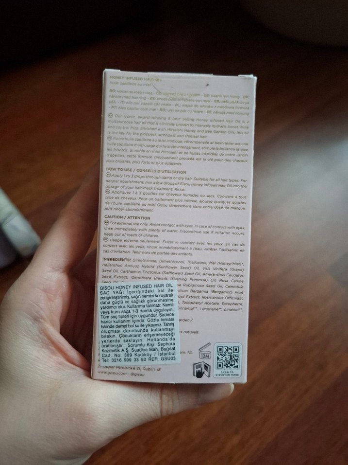 Gisou honey infused hair oil/saç yağı - Görsel 2
