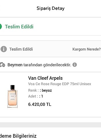  Beden Van cleef arpels rose rouge parfüm 75ml